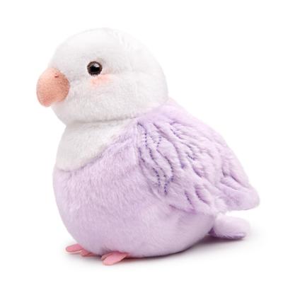 Lilizzhoumax Realistic Purple Peony Parrot Stuffed Animal Bird Plush Toy Exquisite Bird Plush Toy Cute Toy for Girls Birthday Gift for Yourself