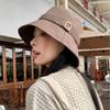 New Fisherman's Hat Children Spring and Autumn Summer Big Head Circumference Showing Small Face Versatile Big Eaves Sun Protection Hat Bucket Basin