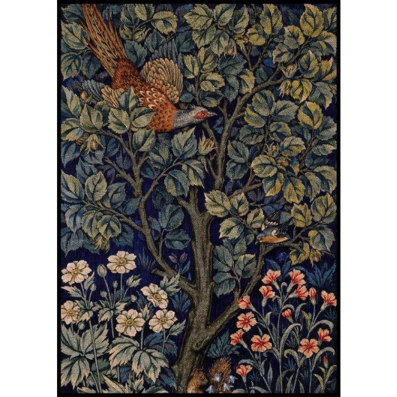 Vintage Dark William Morris Exhibition Birds Animal Art Poster Canvas Painting Wall Prints Picture Living Room Home Decor