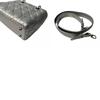 Gebrauchte Christian Dior Schultertasche Silber Leder Damen