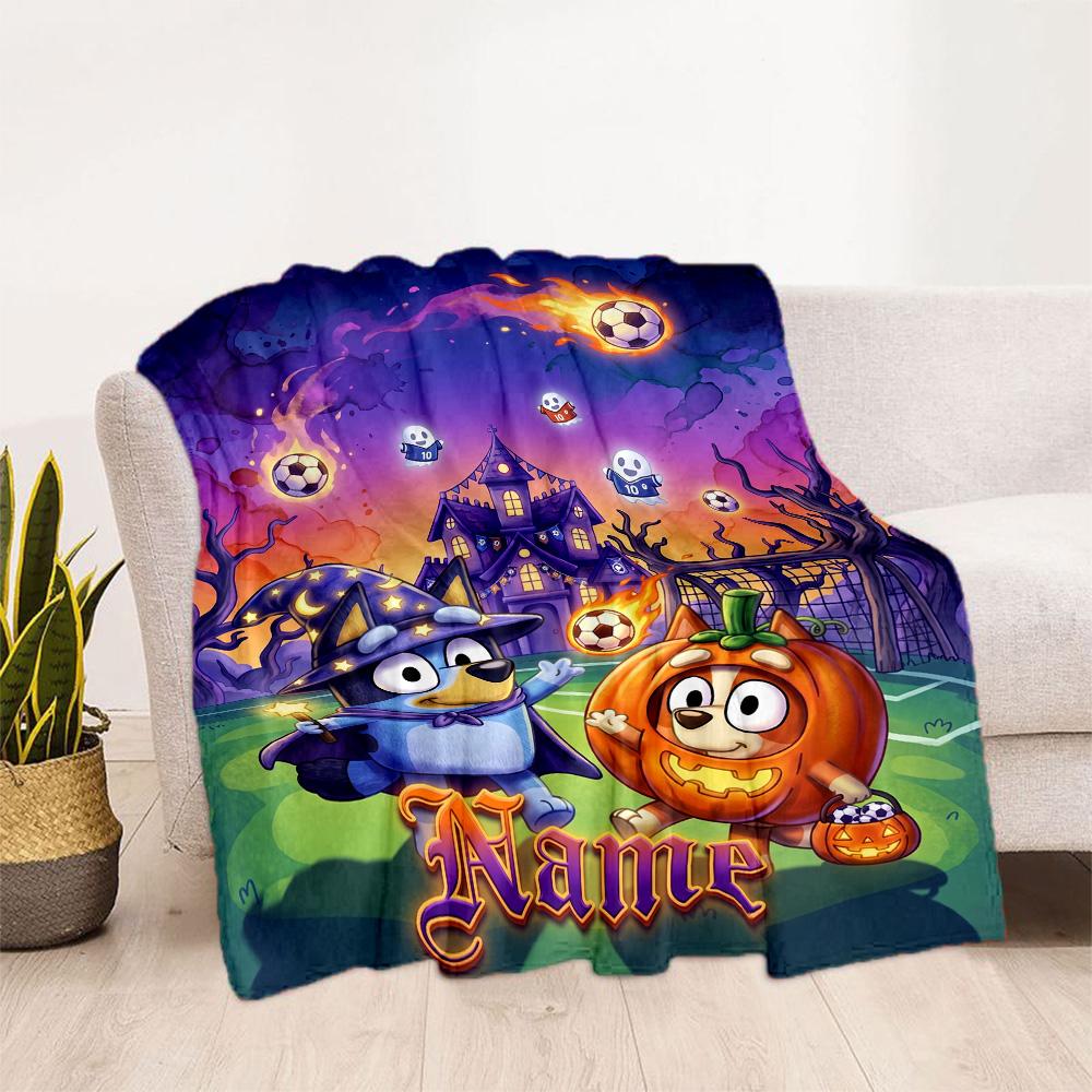 Christmas Adventure Pencilmates Customize Text Blanket Lightweight Personalized Blanket Warmthful Decor Perfect for Living Room Couch Sofa Picnics