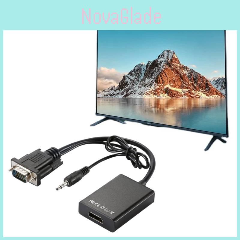 Vga To Hdmi Converter Cable Copper Core For Hdtv Monitor Pc Gaming Home Theater Setup
