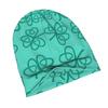 2D Flat Printing Celtic Love Shamrocks Minimalist Knit Hat Designed for Adults Who Enjoy Quiet Style Complements Neutral Tones And Effortless Outfit C