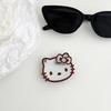 Color Lines Kt Cat Mirror Mobile Phone Airbag Bracket Back Sticker Retractable Portable Niche Lazy Ring Buckle Women'S Model
