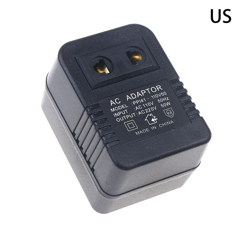 Hot Sale EU US Plug Step Down Transformer Travel Adapter AC220V To 110V Or 110 To 220V Converter 50W Voltage Converter Regulator