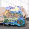 1 Stück Cartoon Cabypara Aufdruck Decke Warm Weich und Bequem Heim Reise Decke Büro Sofa Feiertagsgeschenke für Erwachsene Kinder