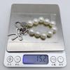 Bowknot Shaped Keychain Pendant Pearls Beaded Butterfly Knot Key Chain Fashionable Bow Ornament for Phones and Bag