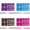 1PC Solid Color Toenail Polish Stickers Full Cover Waterproof  Toe Nail Patch Eco-friendly Long Lasting Toenail Decals Sticker(YMZ277-YMZ308)