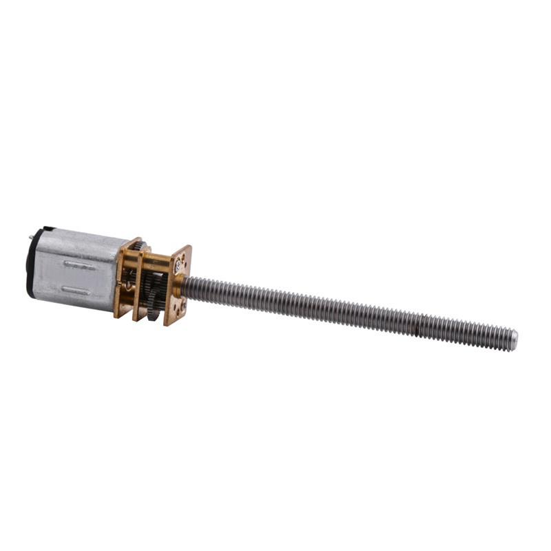 DC 12V Micro Motor de Engranajes 16mm Eje M4x55mm Reductor de Tornillo Yosoo Health Gear Tornillo de Avance del Motor 400RPM