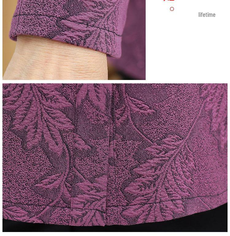Grandma's Long-Sleeve Spring & Autumn Top for Elderly Women