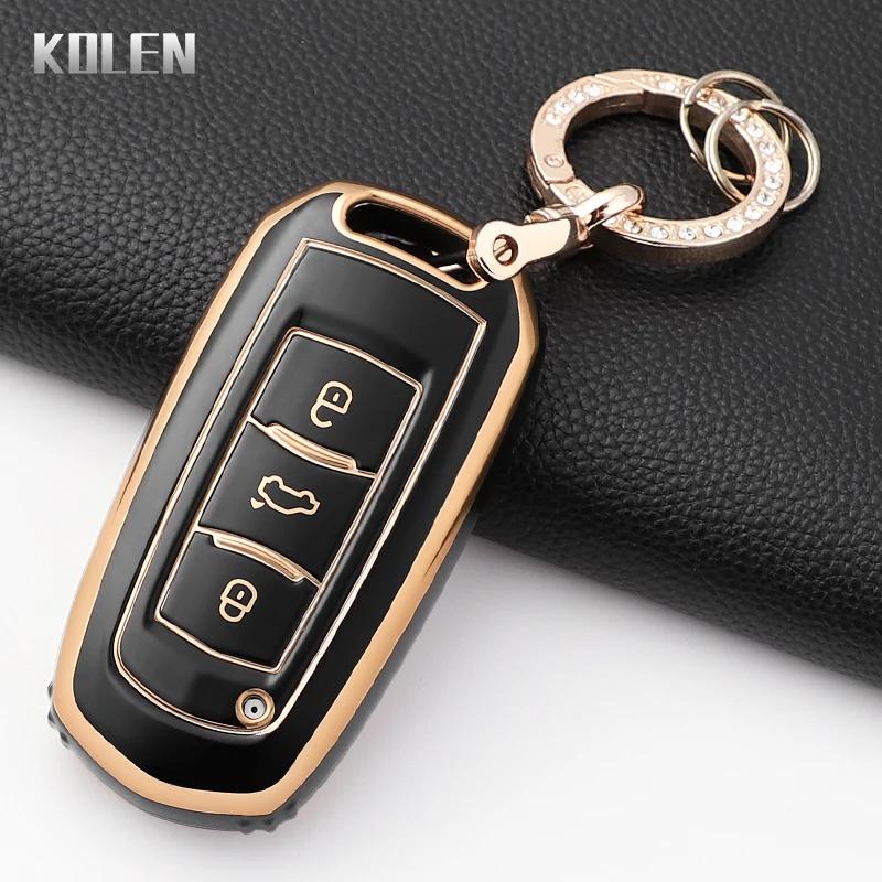 Fashion Tpu Car Key Case Cover For Geely Emgrand 7 Gx3 Atlas Gs Nl3 Gili Emgrand 7 Ex7 Gt Gc9 Protected Shell Fob Accessories