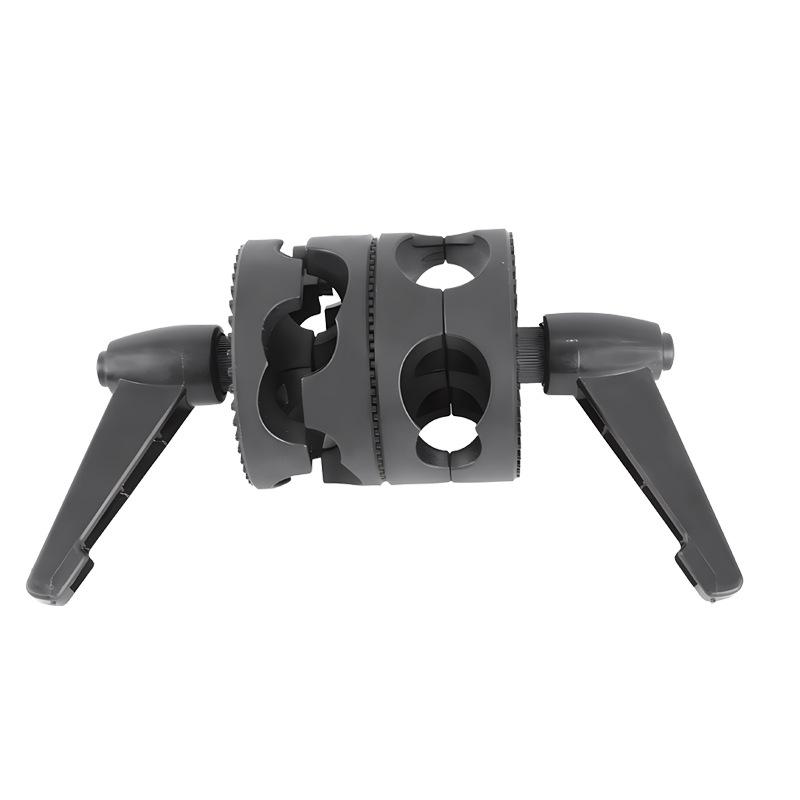 Multi Functional Dual Head Grip Swivel Clamp Head Holder Bracket Mounting Adapter Compatible for Light Stand,Extension Boom Arm and Photography Studio