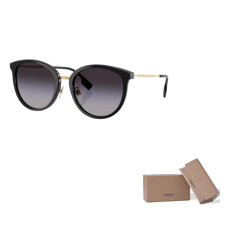 

Burberry Spirit Elegant Celebrity Holiday Travel Plate Frame Round Sunglasses Women s Black 56 чёрный