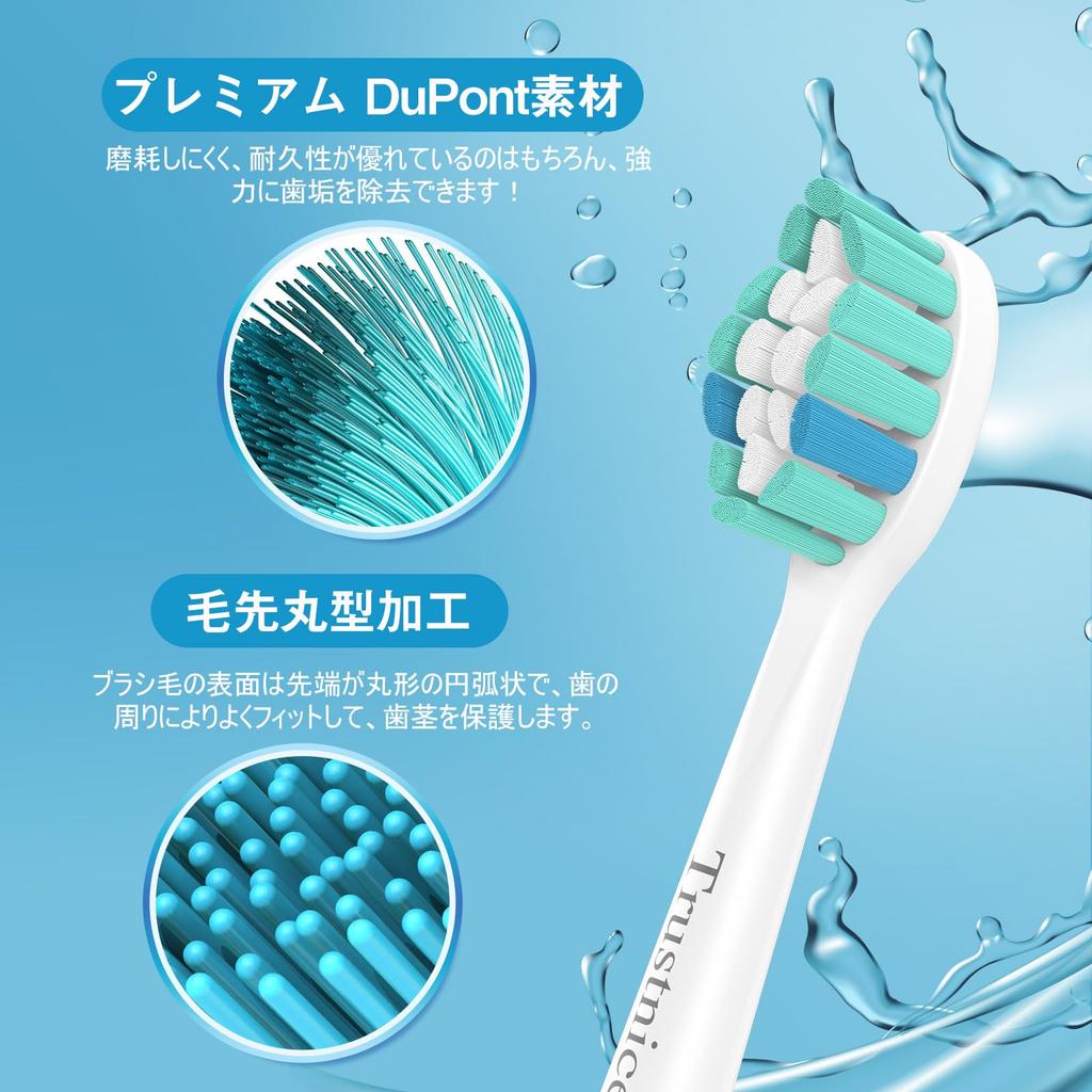 Trustnice Compatible Replacement Brush Heads for Philips Sonicare Electric DiamondClean Brush Heads for Plaque Set for Home and Travel Use