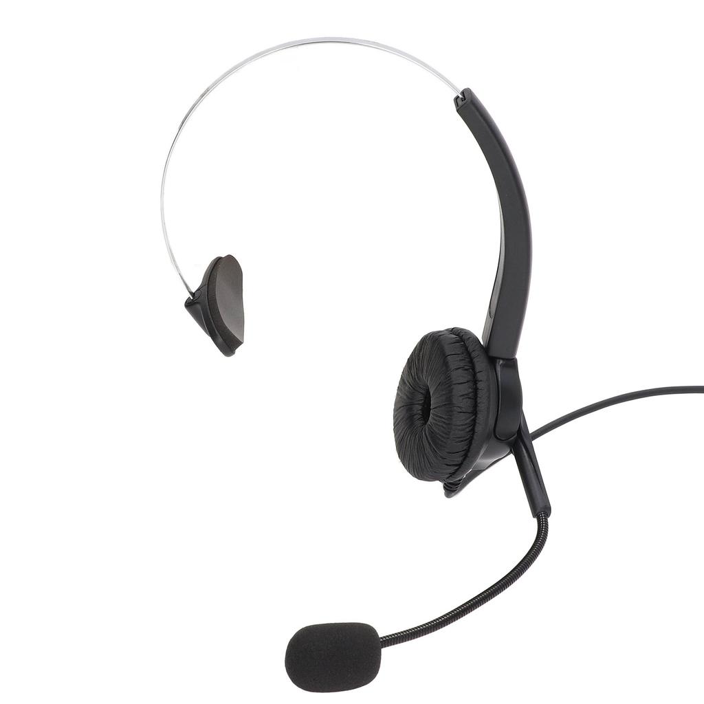 RJ9 Headset Noise Reduction Ergonomic Adjustable Volume Control Computer Headset for Online Classes