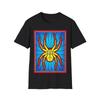 Stained Glass Spider T-Shirt, Tarantula Graphic Tee, Regular Fit Top