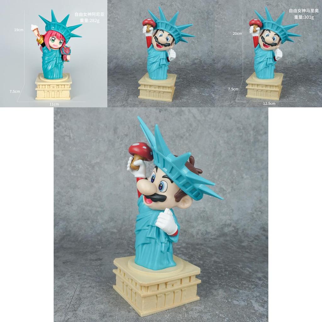 Super Mario Bros Anya Forger Pvc Figurine With Anime Design For Desktop Decor And Collecting