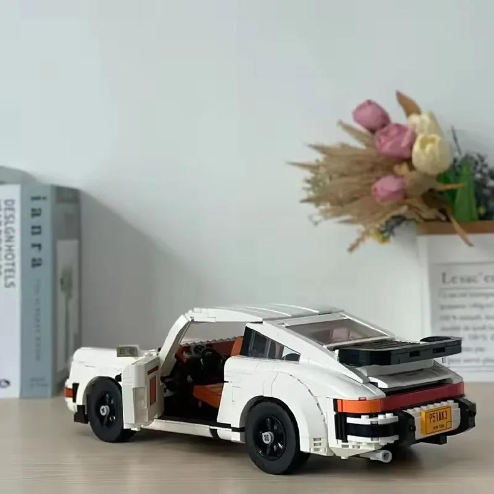 Hot Toys Modelo de Coche Retro Técnico Legoing 10295 Set de Bloques de Construcción Carrera Clásica Kit para Adultos y Adolescentes Juguetes Regalo 1458 PIEZAS