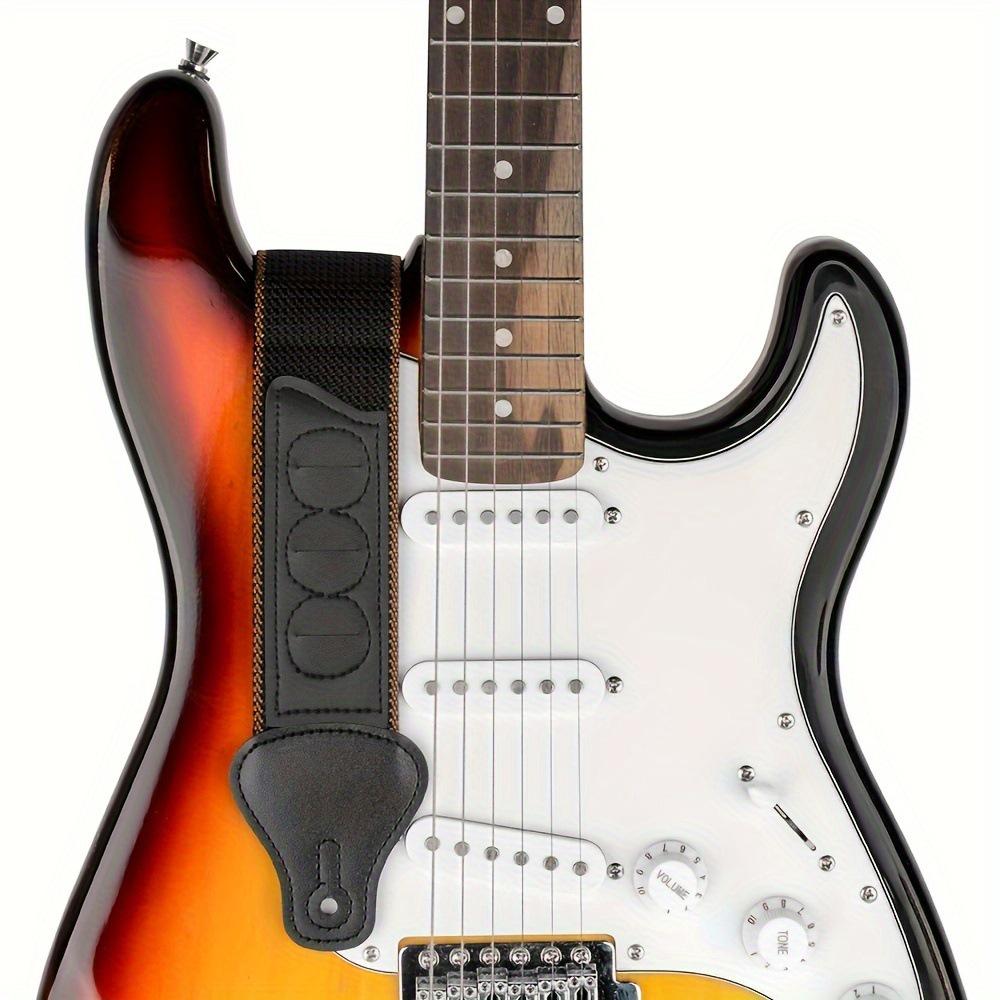 Nylon Electric Guitar Shoulder Strap with Storage - Universal Folk Instrument Accessory
