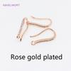 Multi Sizes 14K Gold Plated U Shape Earring Hooks Fittings Inlaid Zircon Ear Wire Hooks For DIY Jewelry Making Accessories Craft
