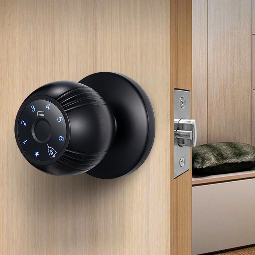 Smart Lock Keyless Entry   Fingerprint Door Knob   App Remote Access   5-in-1 FingerprintCelsiusPasswordCelsiusCardCelsiusKeyCelsiusApp Door