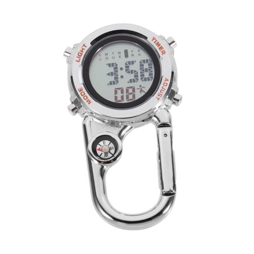 BESPORTBLE 1-Piece Outdoor Carabiner Watch for Mountaineering, Multifunctional and Practical