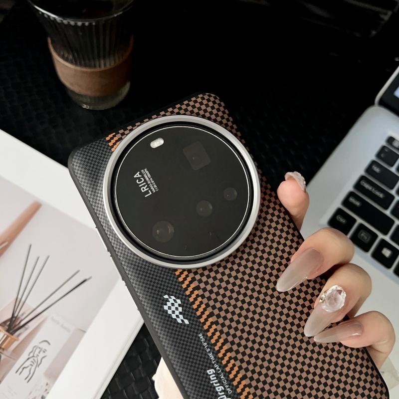 Für Xiaomi 15 14 13 Pro Ultra Hülle Magsafe Kabelloses Laden Mattes Leder Metall Linsenschutz Guter Grip Abdeckung