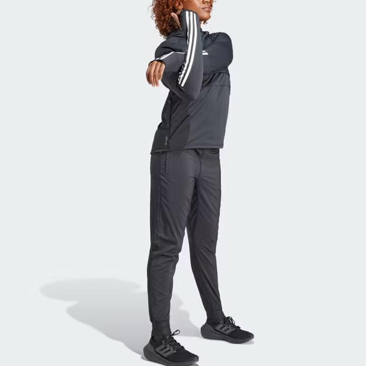 New Adidas Own The Run Joggers Athletic Trousers Women's Black IK7444