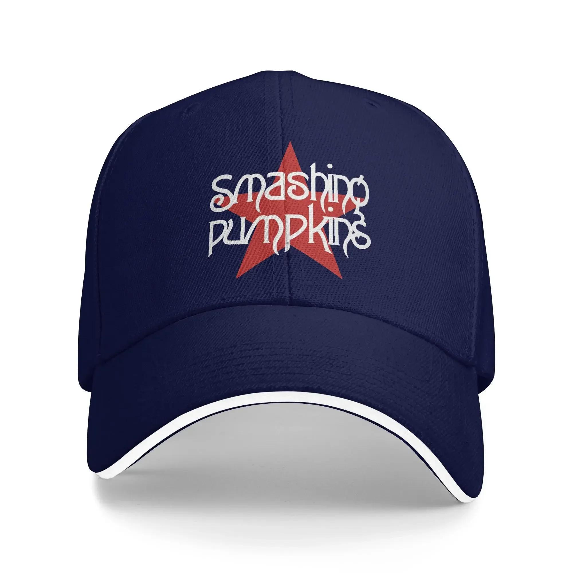 Smashing Pumpkins Rock Band Merch Unisex Baseball Cap  Dad Hat Casual Travel Headwear Adjustable Snapback Hat One Size