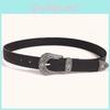 Korean Style Womens Faux Leather Belt With Alloy Buckle For Chic Office Look