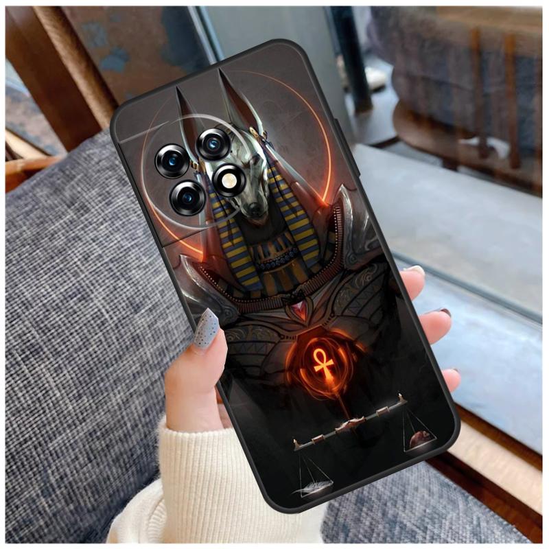 Anubis Ankh Pharaoh Case For OnePlus 13 15 13R 13T 12 12R 11 9 10 Pro 10T 8T Nord 5 CE 2 3 4 Lite N20 N30 Coque