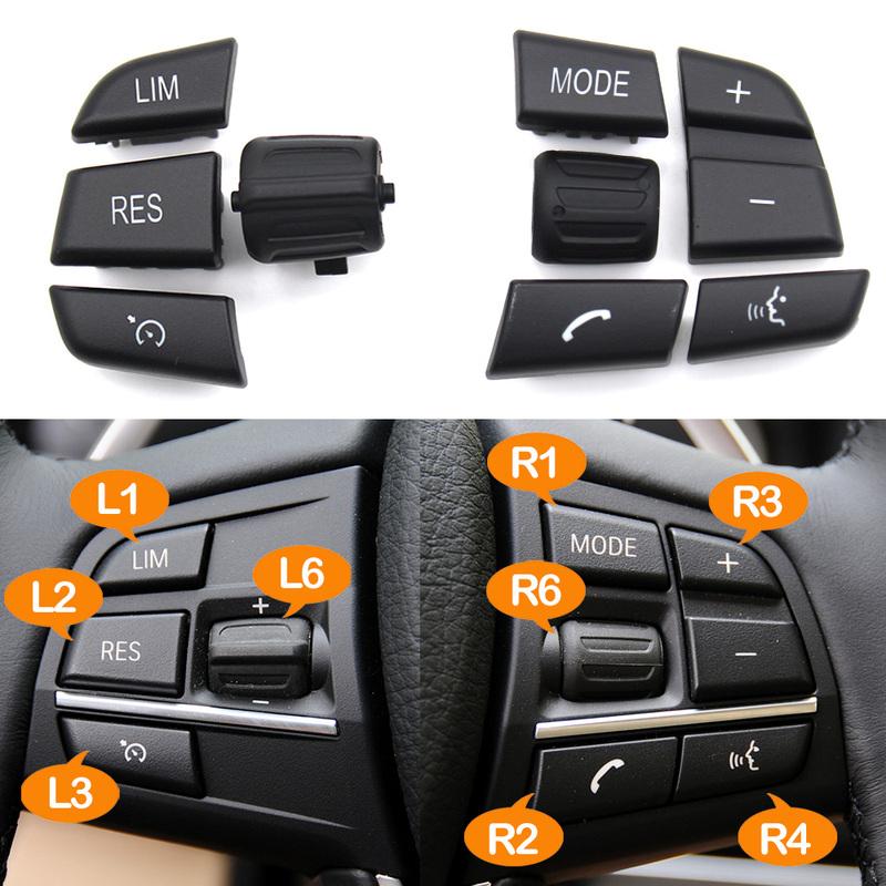 Car Steering Wheel Buttons Rate Limit Cruise Control Phone Keys For F Series F20 F22 F30 F34 F36 F10 F11 F07 F12 F01 F02 F25 F15