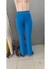 2024 Autumn/Winter Women's European & American Fashion High-Waist Flare Pants - Slimming Solid Color