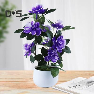 Artificial Potted Plant Portable Fadeless Plastic Home Decor Simulation Flower