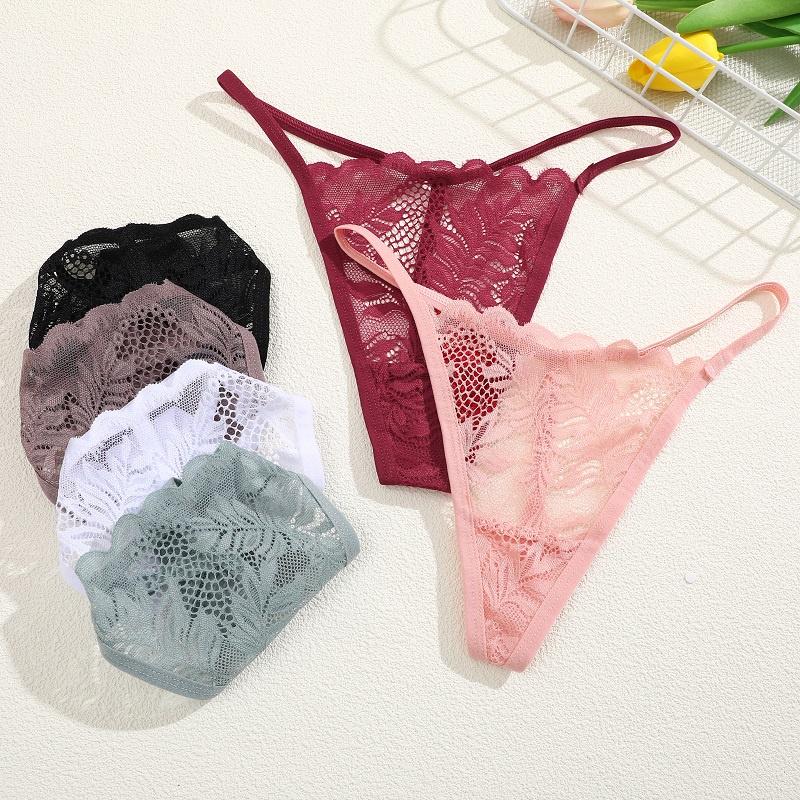 FINETOO Lace Panty Bikini Quick-drying Underwear For Women Sexy Briefs