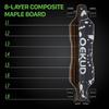 Monopatín Eléctrico Qekud S4 – Longboard de Alto Rendimiento de 2000W, 42 km/h, Autonomía de 30 km, Control Remoto, Impermeable IPX4, para Adultos y Adolescentes