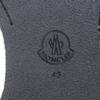 Pristine MONCLER Ankle boots Metal logo lace-up black leather mens 43 Used