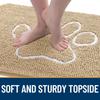 Olanly Door Mat for Muddy Dog Paws Ultra Absorbent Chenille Mud Doormat With Paw Print Design Non-Slip Quick-Dry Washable Mats