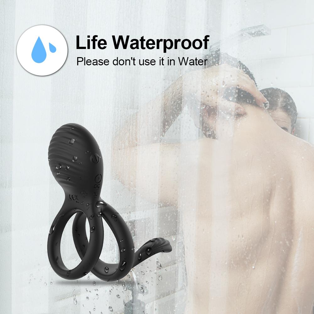 Wireless Remote Control Cockring Vibrator Clitoris Stimulation Penis Ring Sex Toys for Men Male Cock Rings Goods for