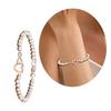 Women's Infinities Heart Charm Bracelet Featuring Sparkling Crystals Accent Portable for Fashionable Occasions