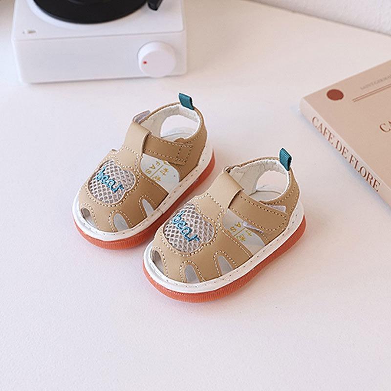 

Soft-Soled Sandals for Boys and Girls, Summer Closed-Toe Walking Shoes 0-1-2 Years Old, Infant Squeaky Shoes. 20 дубильна кора