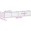 Plant Pot Anthracite 320 X 40 X 45 Cm Steel