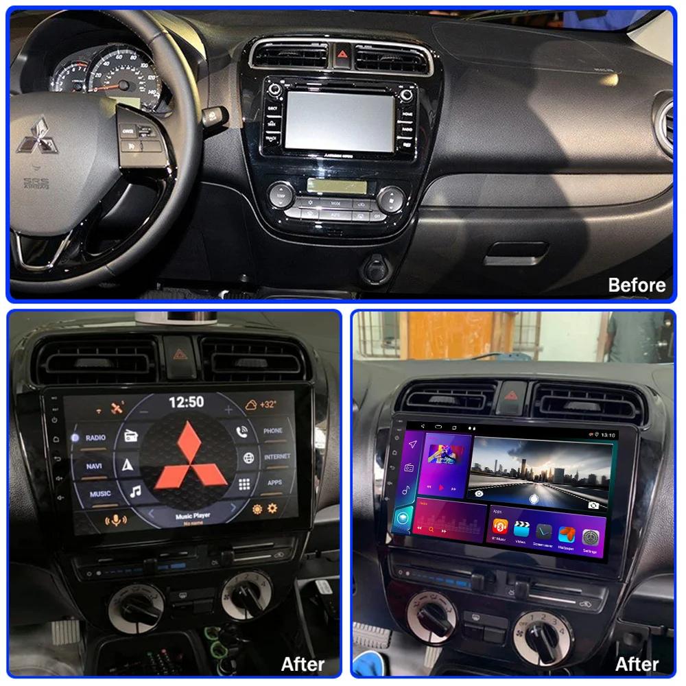 Android 12.0 Car Radio For Mitsubishi Mirage Attrage 2012-2018 Multimedia Video Player GPS Navigation 4G WIFI Carplay Autoradio