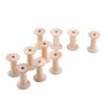 10pcs 1.85 X 1.22in Natural Wood Thread Spools Lightweight Wooden Spools  DIY Sewing