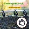 100 Pcs Shading Net Hooks Plastic Hanging Hooks for Greenhouse Shade Fabric