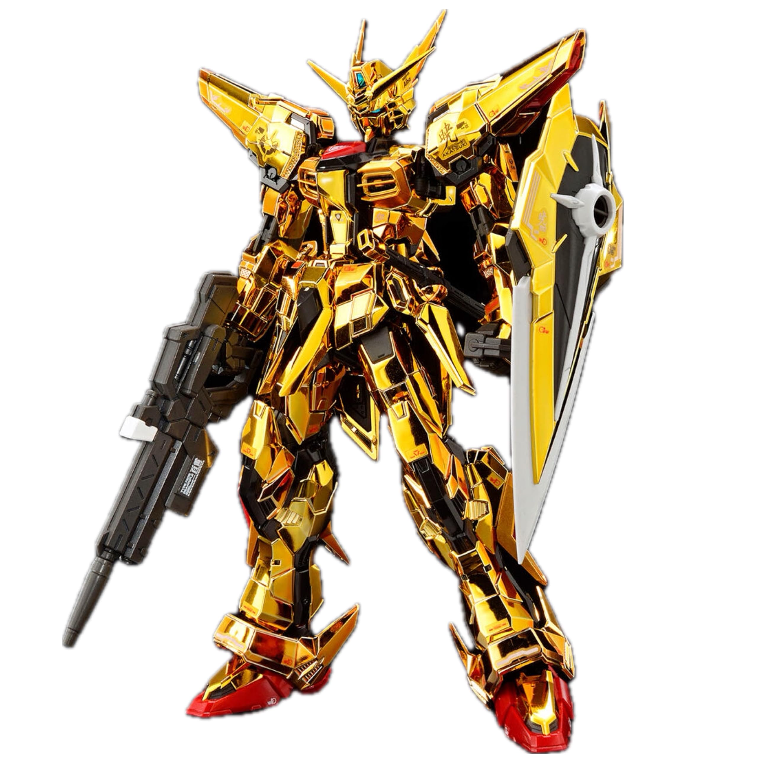 

Акацуки с пластиковой моделью мобильного костюма SEED DESTINY [RG] 1/144 (Оснащенный Белоплечий орел) золотой