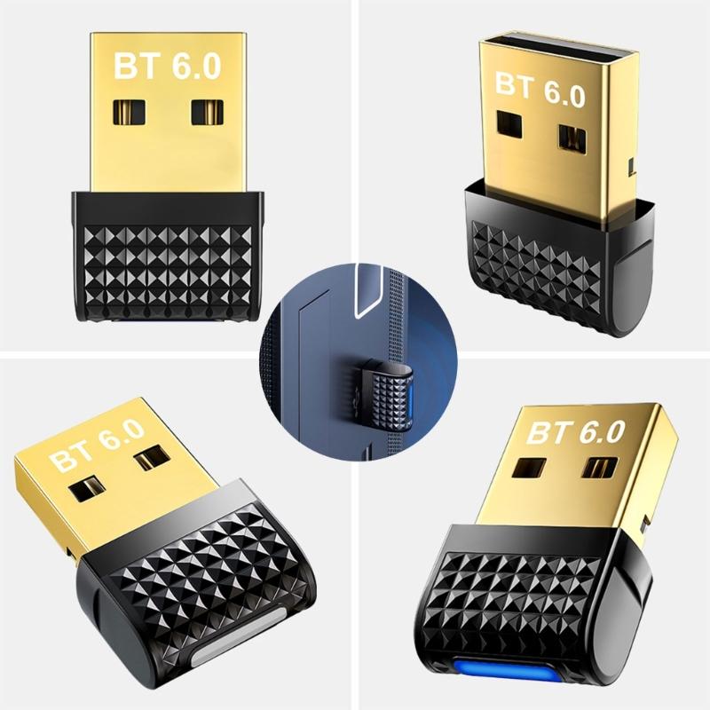 Wireless Bluetooth-compatible 6 0 Receiver & Transmitter For Computer Works With Keyboards Mouse Headsets And More