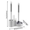 Long Handle Toilet Plunger Wall Mounted Toilet Bowl Brush Toilet Brush Holder  Toilet Washing