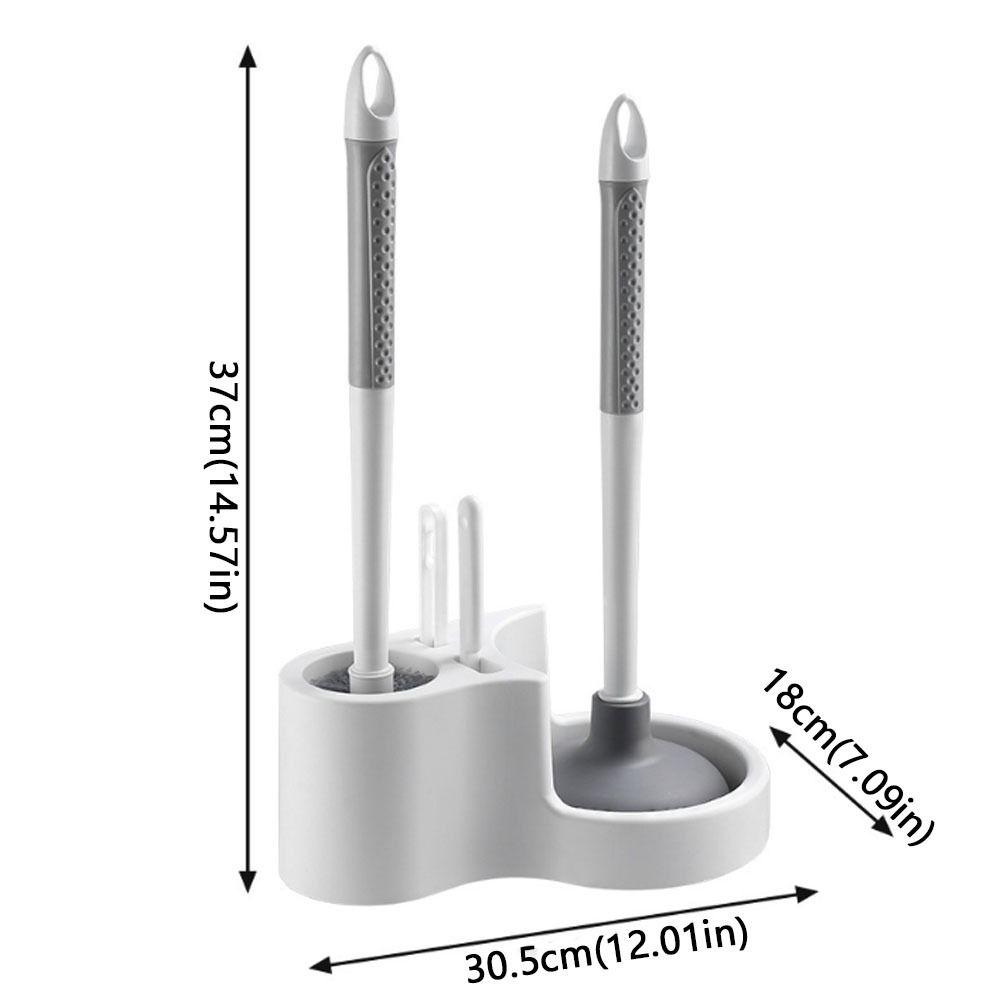Long Handle Toilet Plunger Wall Mounted Toilet Bowl Brush Toilet Brush Holder  Toilet Washing