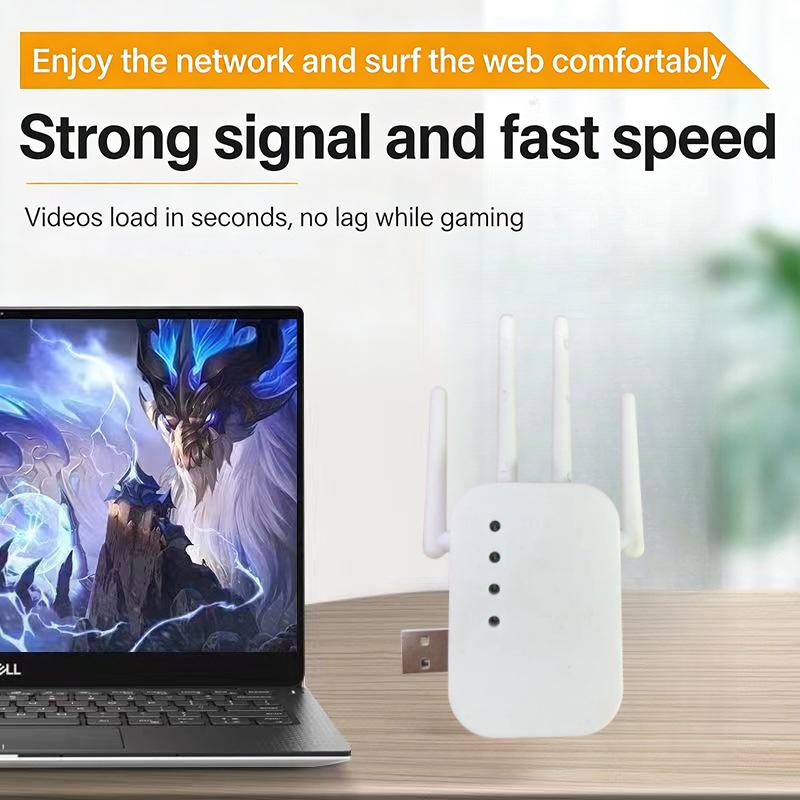 1 Pezzo Router Wifi Segnale a Lunga Portata Amplificatore Router 300Mbps Ripetitore Wireless Estensore Amplificatore Segnale Wifi 2.4G